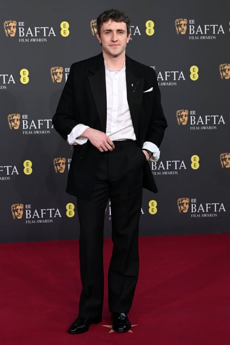 Paul Mescal at the 2026 Bafta awards.