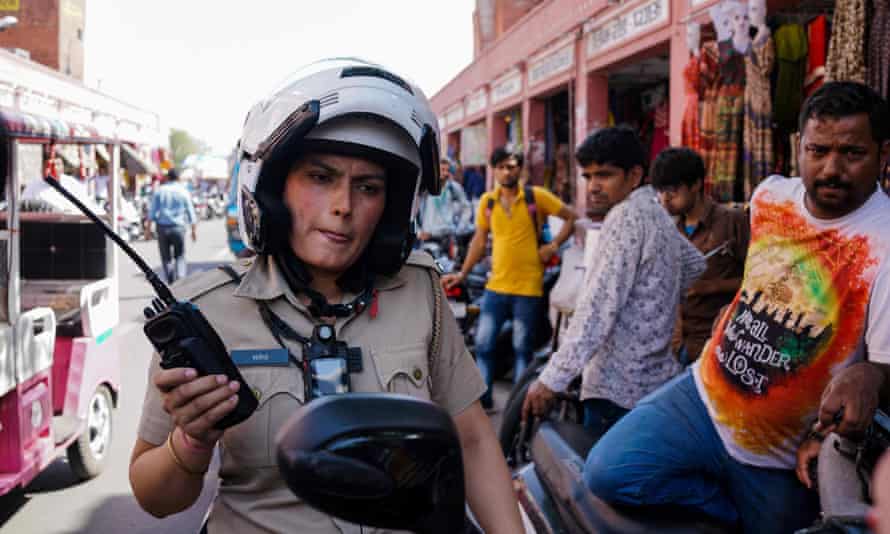 Saroj Chodhuary, an Indian police constable in Jaipur, where a similar unit has been established