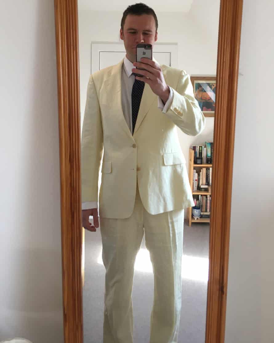 Josh’s linen suit.