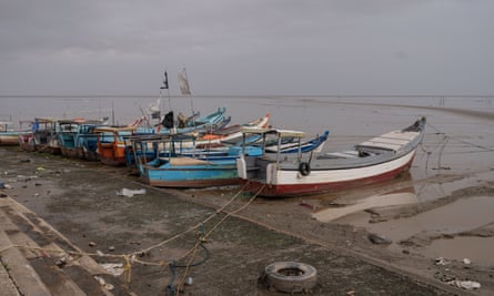 Fishing boats docked at Liliendaal, Georgetown