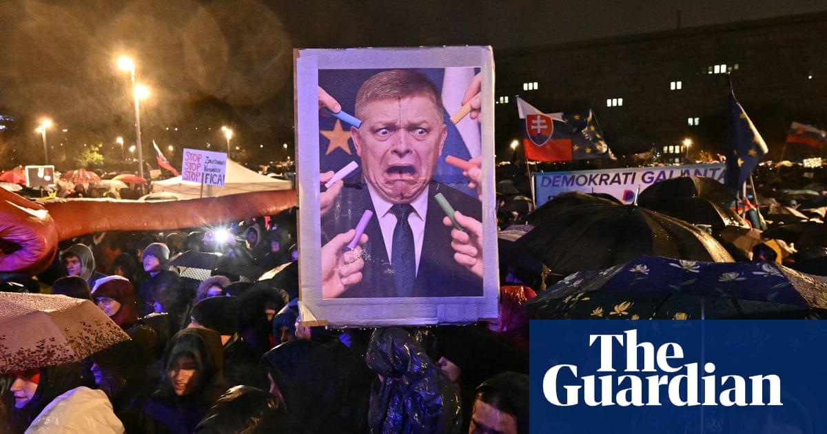 ‘Chalk Revolution’ strikes nerve as Slovakia fears return to authoritarian past
