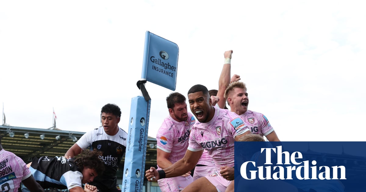 Gloucester’s Dewi Lake in full flow with two tries in emphatic win at Exeter