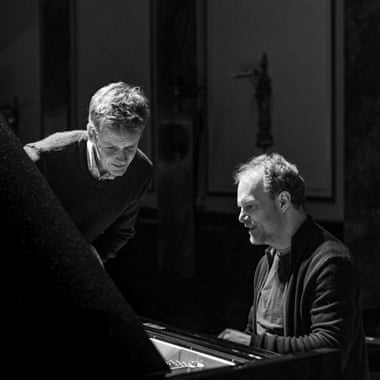 Ian Bostridge and Lars Vogt rehearse at the Wigmore Hall.