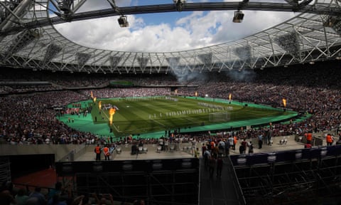 West Ham’s first game at the London Stadium, a 2016 friendly against Juventus.