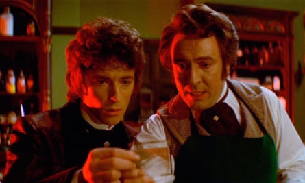 Robert Powell and Robert Stephens in The Asphyx.