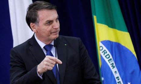 Jair Bolsonaro in Brasilia, Brazil Monday.