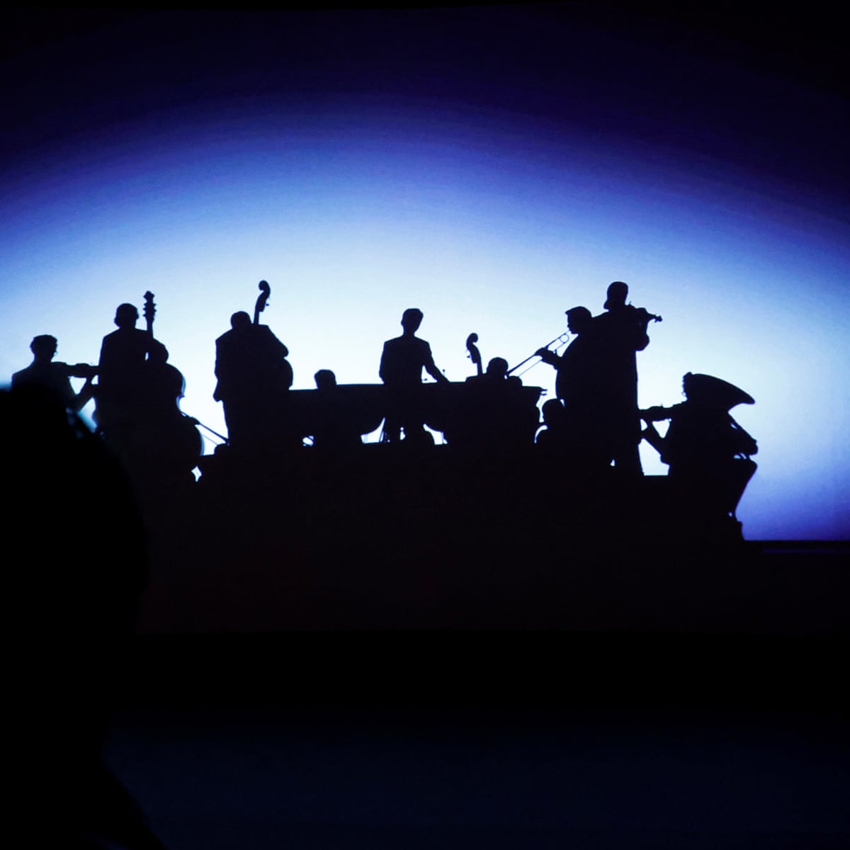 Female Music Conductor Silhouette