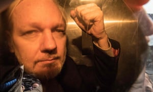 Julian Assange arrives at court in London on 1 May