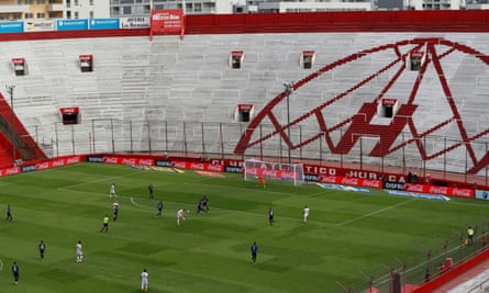 A game behind closed doors in Buenos Aires. Clubs will have to be ‘creative about how they can drive revenues from matchdays without fans in the stadium’.