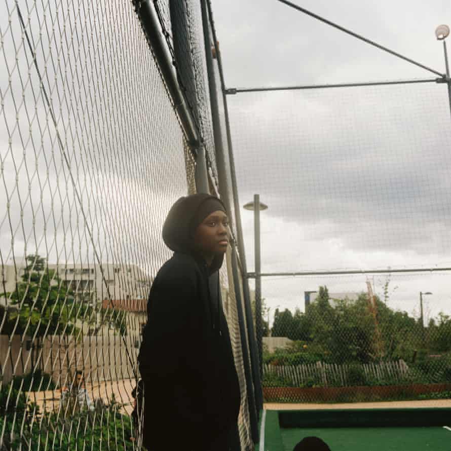 Founé Diawara during a training session at Montreuil football pitch.
