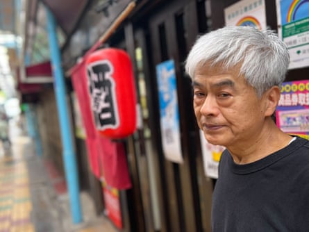 Osamu Tsuizaki outside his Chinese restaurant in Tateishi Nakamise, Tokyo