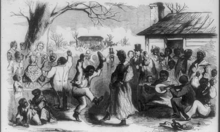 Winter holidays in the southern states. Plantation frolic on Christmas Eve. Illus. in: Frank Leslie’s Illustrated Newspaper, 1857 Dec. 26