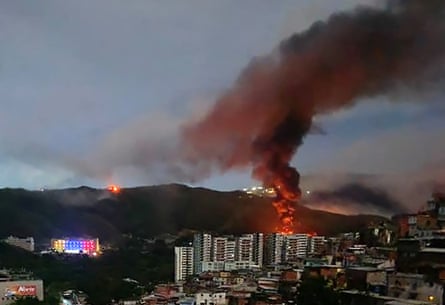 Caracas is bombarded by the US.