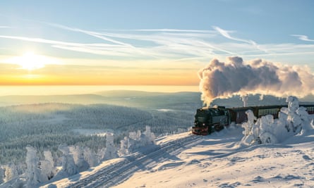 The Brocken railway, in Harz National Park, Saxony-Anhalt.