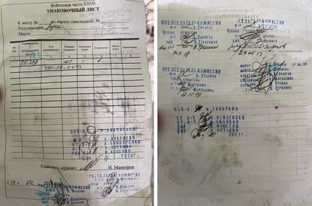 An inventory paper inside the school identified its occupants as the 297th anti-aircraft missile brigade