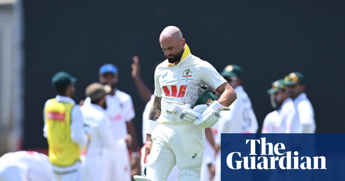 Australia on brink of historic defeat to Bangladesh as batting woes resurface