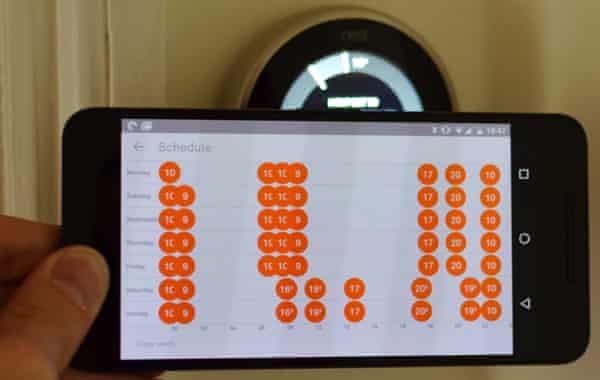 A thermostat scheduler app