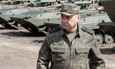 Russian defence minister Sergei Shoigu pictured earlier in June.