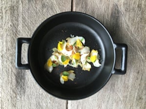 Dish of prepared sea snail