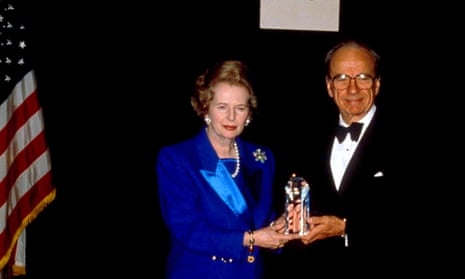 Margaret Thatcher and Rupert Murdoch