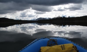 Teslin river and lake area, Yukon, Canada