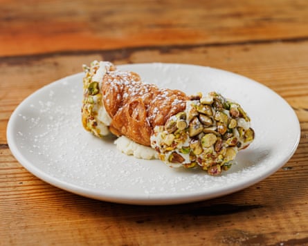 ‘Whopping great, crisp, deep-fried tubes stuffed with cream, salted caramel and chocolate sauce.’