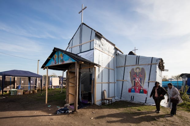 Ethiopian church, Calais refugee camp