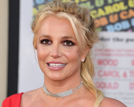 Britney Spears performing on stage at a concert