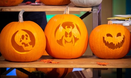 Carved pumkins