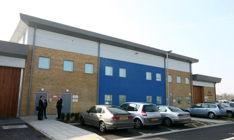 Brook House immigration removal centre, next to Gatwick airport in West Sussex. 