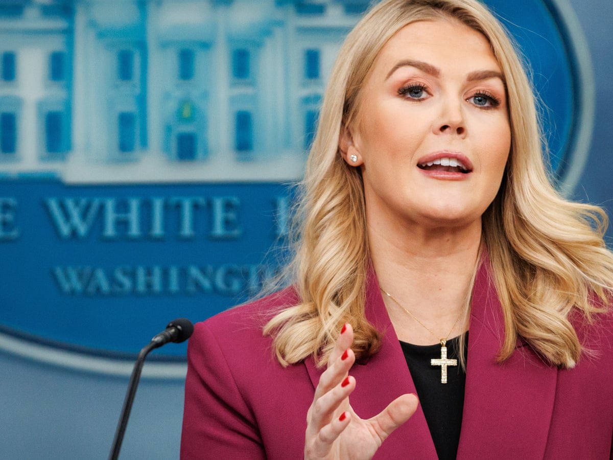 Karoline Leavitt's White House press conference marks return to Trump-era  media relations | US politics | The Guardian