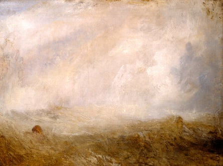 JMW Turner … Paysage marin avec bouée vers 1840.