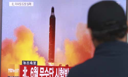 North Korea shoots missile 500km across sea