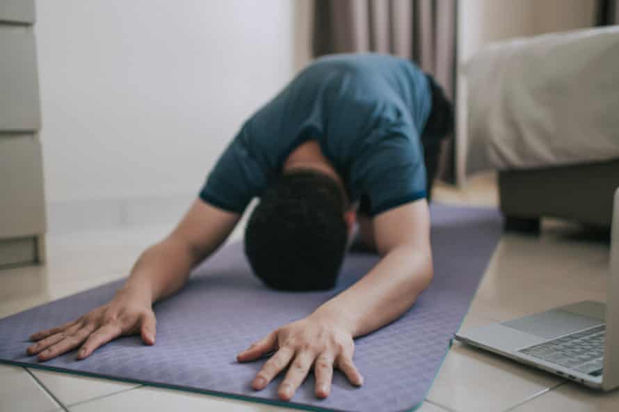 Poses such as the child’s pose will help your joints move ...