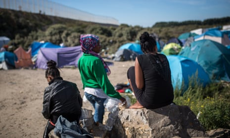 Asylum seekers in Calais.