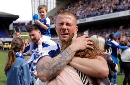 Ipswich defender Harry Clarke cries after sealing promotion