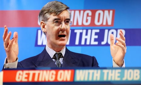 Jacob Rees-Mogg, the minister for Brexit opportunities, speaking at the Conservative party conference in Blackpool, 18 March.
