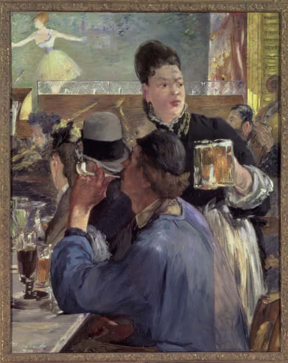 Corner of a Cafe-Concert, 1878-80, by Édouard Manet
