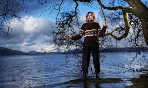 Kelly Macdonald on the banks of Loch Lomond.