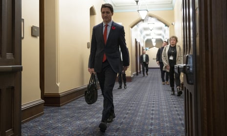 Prime Minister Justin Trudeau makes his way to a cabinet meeting on Parliament Hill in Ottawa.