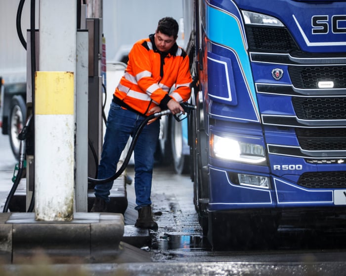 Price of diesel on UK forecourts reaches all-time high