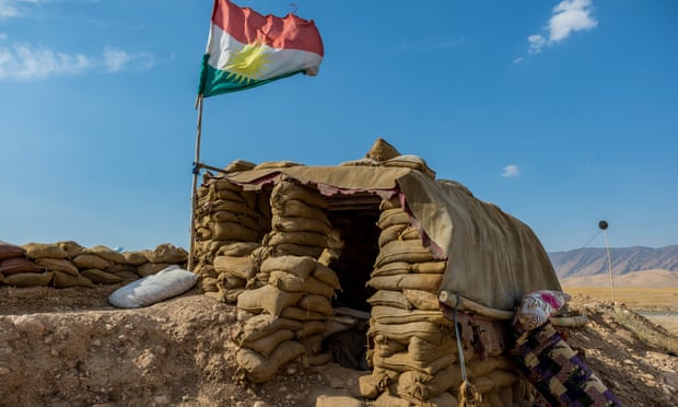 A frontline outpost in Sinjar in October.