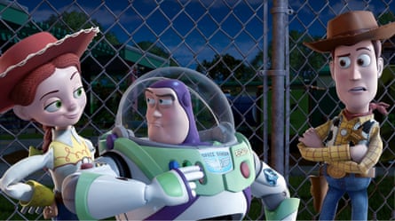 Jessie, Buzz and Woody in Toy Story 3.