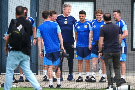 Gordon Ramsay during a training session at the Revolution Training Centre in Foxborough, Massachusetts