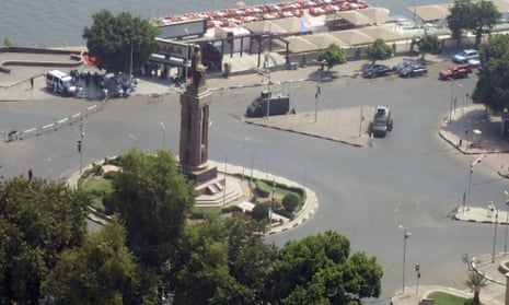 Opera Square, on the other side of the Qasr al-Nil Bridge from Tahrir Square, was closed to traffic on Friday.