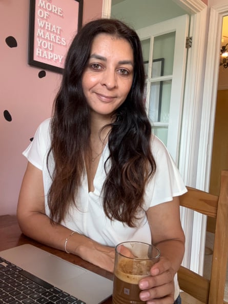 Ambrina Ruth Taylor at a laptop