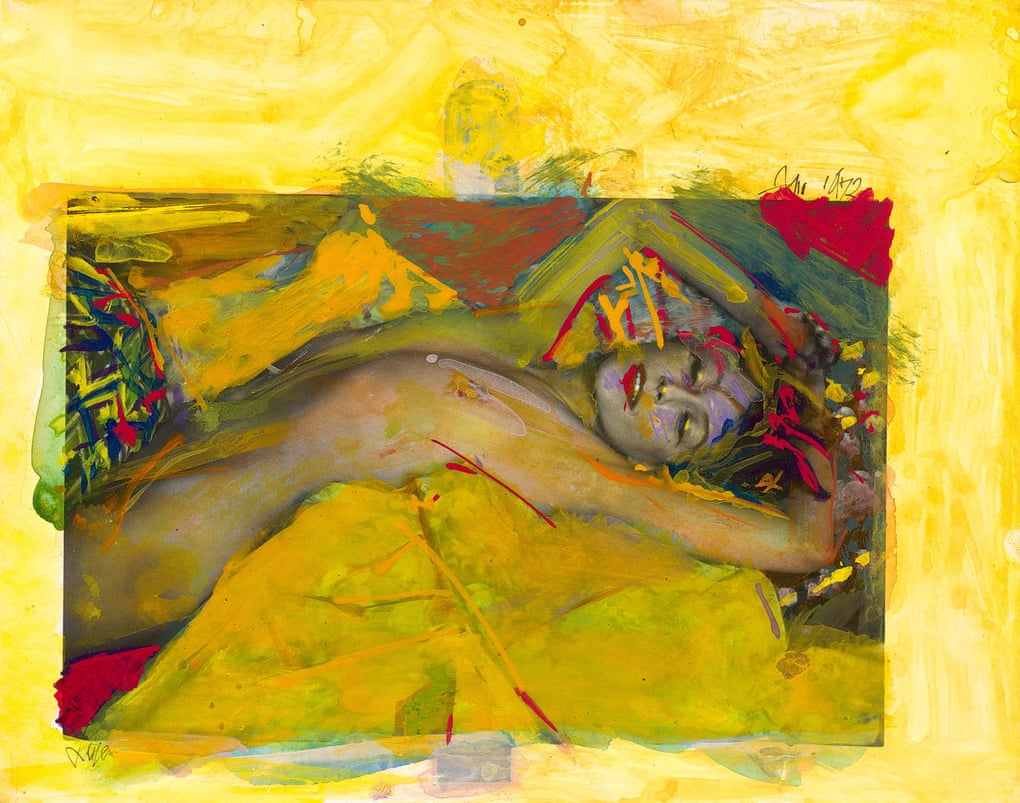 Shades of Klimt … one of Saul Leiter’s Painted Nudes