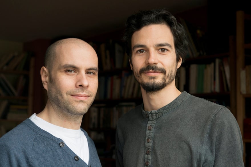 Raphaël Stevens (left) and Pablo Servigne, who came up with the word ‘collapsology’.