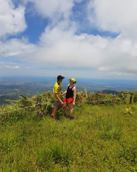 Will Hamilton and Stef hiking in Fiji in 2019