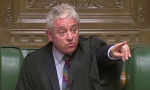 John Bercow, the lecturer of the Commons